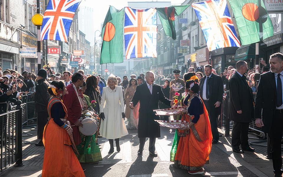 King Charles and Camilla visit the borough